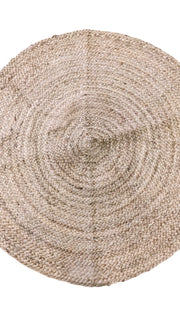 Braided Natural Jute Rug - 91 x 91 cm-2