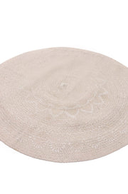 Braided Natural Jute Rug - 101 x 101 cm-2