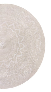 Braided Natural Jute Rug - 101 x 101 cm-3