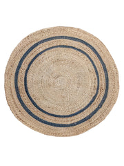 Braided Natural Jute Rug - 152 x 152 cm-0