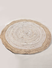 Braided Natural Jute Rug - 94 x 94 cm-2