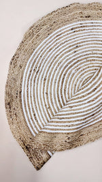 Braided Natural Jute Rug - 94 x 94 cm-3