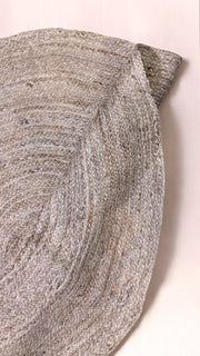 Braided Natural Jute Rug - 137 x 137 cm-4