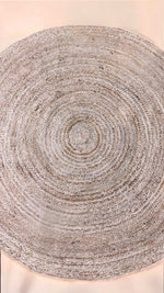 Braided Natural Jute Rug - 137 x 137 cm-2