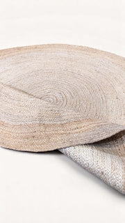 Flatweave Natural Jute Rug - 146 x 146 cm-3