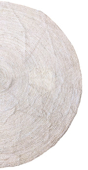 Braided Natural Jute Rug - 122 x 122 cm-4