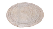 Braided Natural Jute Rug - 122 × 122 cm-2