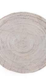 Braided Natural Jute Rug - 122 × 122 cm-4