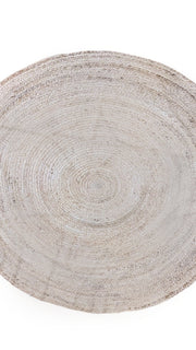Braided Natural Jute Rug - 122 × 122 cm-4