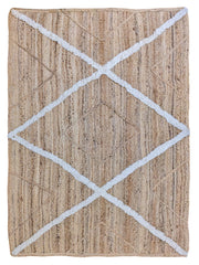 Braided Natural Jute Rug - 174 × 134 cm-0