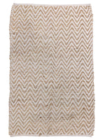 Braided Natural Jute Rug - 95 x 64 cm-0