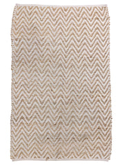 Braided Natural Jute Rug - 95 x 64 cm-0