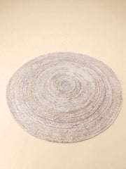 Braided Natural Round Jute Rug  - 94 x 94 cm-2