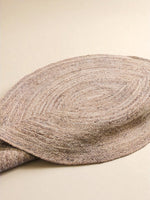Braided Natural Round Jute Rug - 122 x 122 cm-3