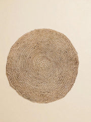 Braided Natural Round Jute Rug - 85 x 85 cm-2