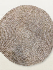 Braided Natural Round Jute Rug - 85 x 85 cm-3
