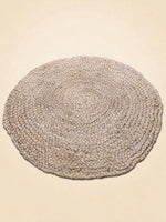 Braided Natural Round Jute Rug - 85 x 85 cm-4