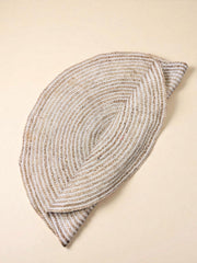 Braided Natural Round Jute Rug - 119 x 119 cm-3