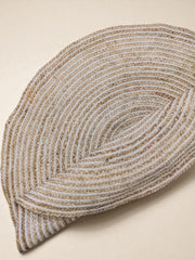 Braided Natural Round Jute Rug - 119 x 119 cm-4