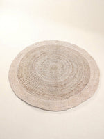Braided Natural Round Jute Rug  - 125 x 125 cm-2