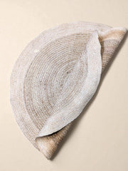 Braided Natural Round Jute Rug  - 125 x 125 cm-4