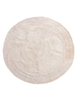 Braided Natural Round Jute Rug - 113 x 113 cm-0