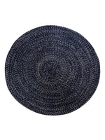 Braided Overdyed Round Jute Rug - 122 x 122 cm-0