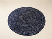 Braided Overdyed Round Jute Rug - 122 x 122 cm-2