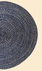 Braided Overdyed Round Jute Rug - 122 x 122 cm-4