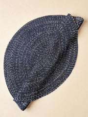 Braided Overdyed Round Jute Rug - 122 x 122 cm-3