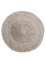 Chunky Natural Jute Rug - 122 x 122 cm-0