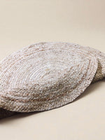Braided Natural Round Jute Rug - 85 x 85 cm-2