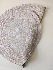 Braided Natural Round Jute Rug - 85 x 85 cm-1