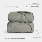 Quilted Snuggle Blanket in Grey-1