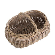 Grey Rattan Market Log Basket-2