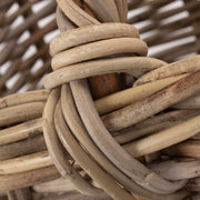 Grey Rattan Market Log Basket-3