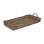 Large Rectangular Rattan Serving Tray-2