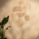 Bohemian Wall Decor UK: Handwoven Marigold Rattan Art-2
