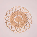 Bohemian Rattan Wall Art Set (12pcs) - Natural Woven Decor for Living Room, Bedroom-4