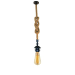Retro Hemp Rope Iron Pendant Hanging set~2456-6