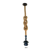 Retro Hemp Rope Iron Pendant Hanging set~2456-5