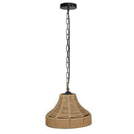 LEDSone industrial Bell Shape Ceiling Pendant Light Hemp Rope Hanging Light E27 Lamp Shade~1533-1