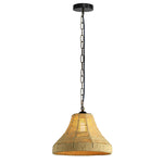 LEDSone industrial Bell Shape Ceiling Pendant Light Hemp Rope Hanging Light E27 Lamp Shade~1533-4