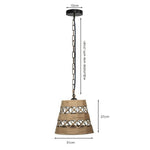 Drum Shape Ceiling Pendant Light Hemp Rope Hanging Light E27 Lamp Shade~1534-2