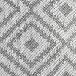 Grey Linen Cushion Cover | 45x45cm | Geometric Pattern | Modern Home Decor-1