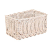 Whitewash Unlined Wicker Storage Basket-1
