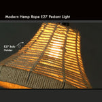 Industrial Hemp Metal Ceiling Lamp Edison E27 Loft Retro Style~2713-3