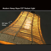 Industrial Hemp Metal Ceiling Lamp Edison E27 Loft Retro Style~2713-3