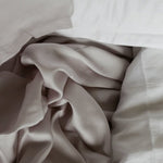 Flat Sheet in Grey (Eucalyptus Silk)-1