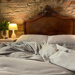 Eucalyptus Silk Pillowcase Pair in Grey (Best Seller)-1